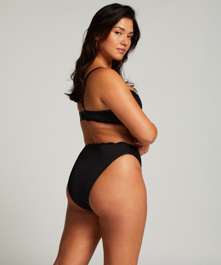 Rio Bikini Underdel Scallop, Svart