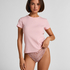 Ribbed Crew Neck Short-Sleeved Pyjama Top, Rosa