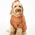Fleece hunde-onesie, Brun