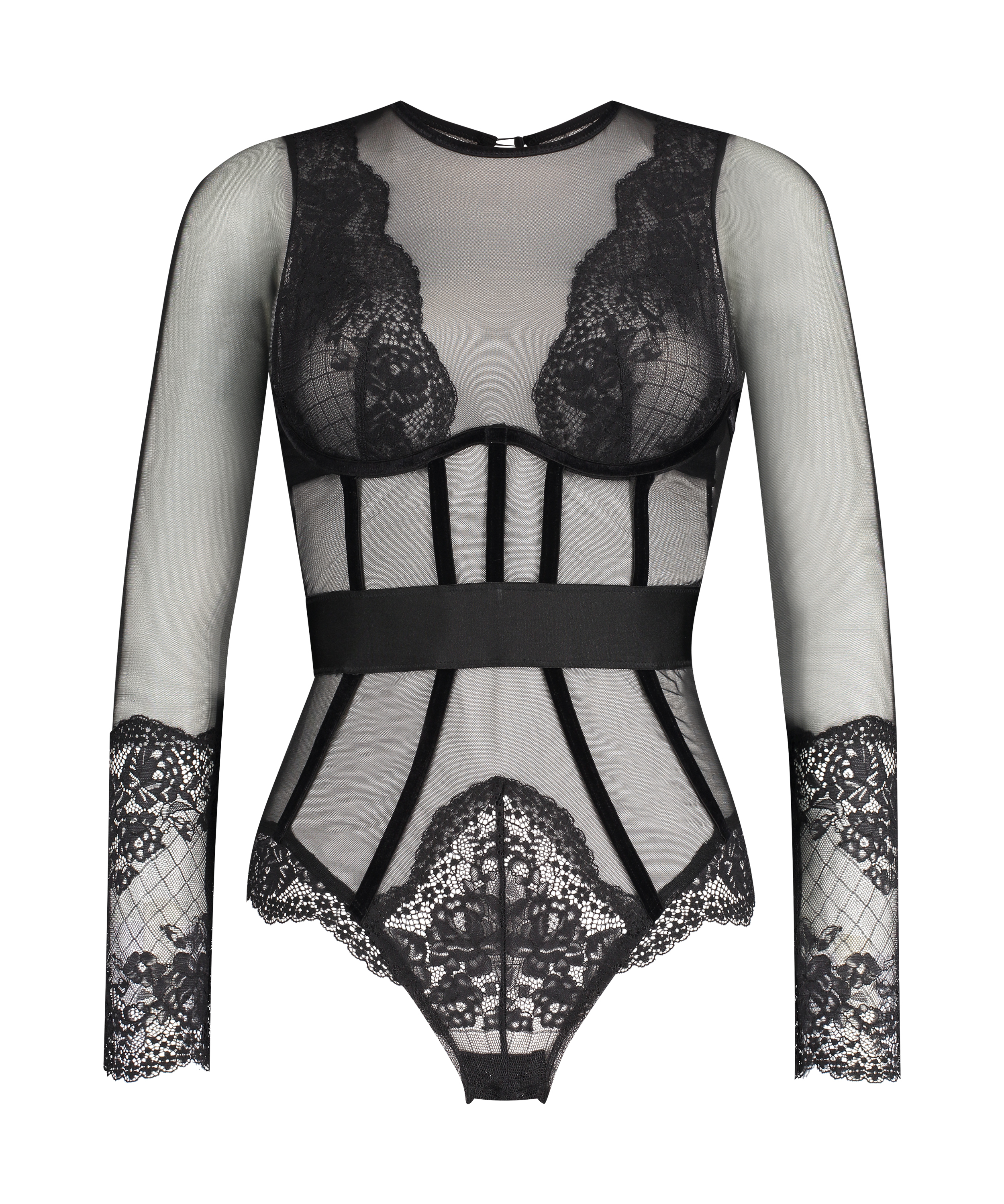 Priscilla body med spiler Rebecca Mir, Svart, main