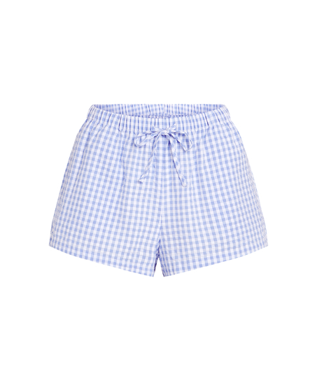 Seersucker shorts, Blå