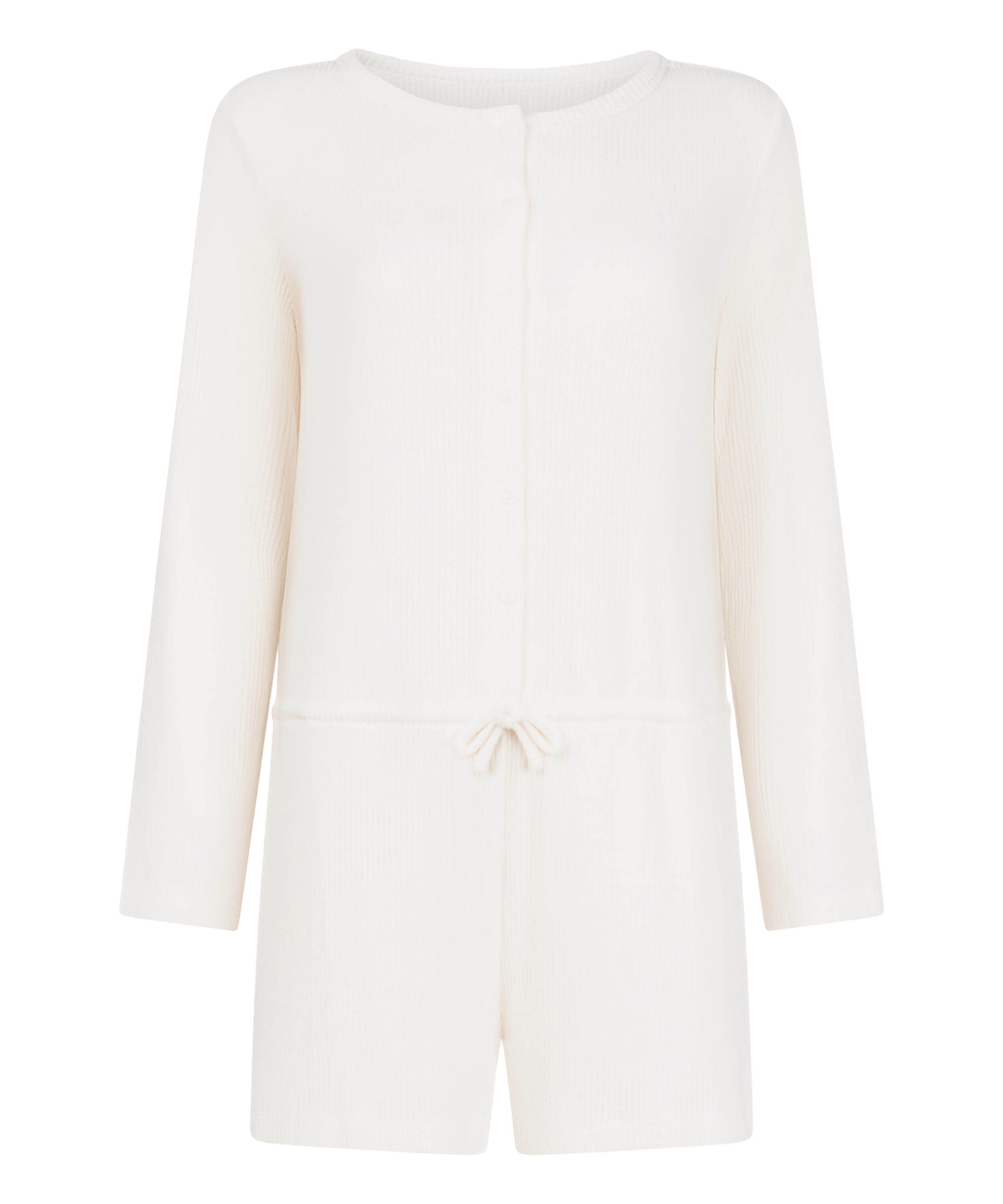 Onesie Short Jersey Rib, Hvit