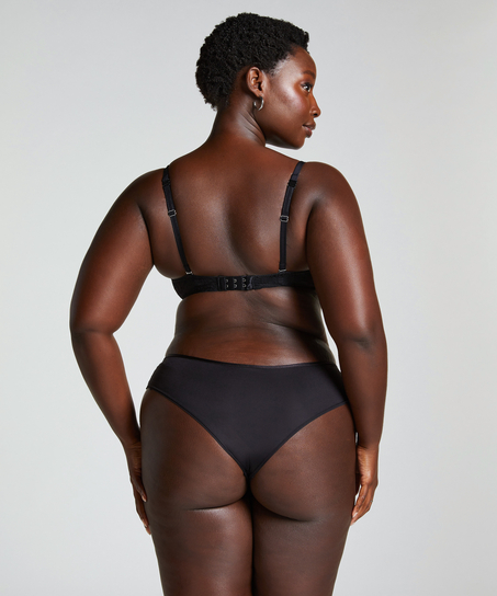 Vattert bh med b&oslash;yle push-up Angie, Svart