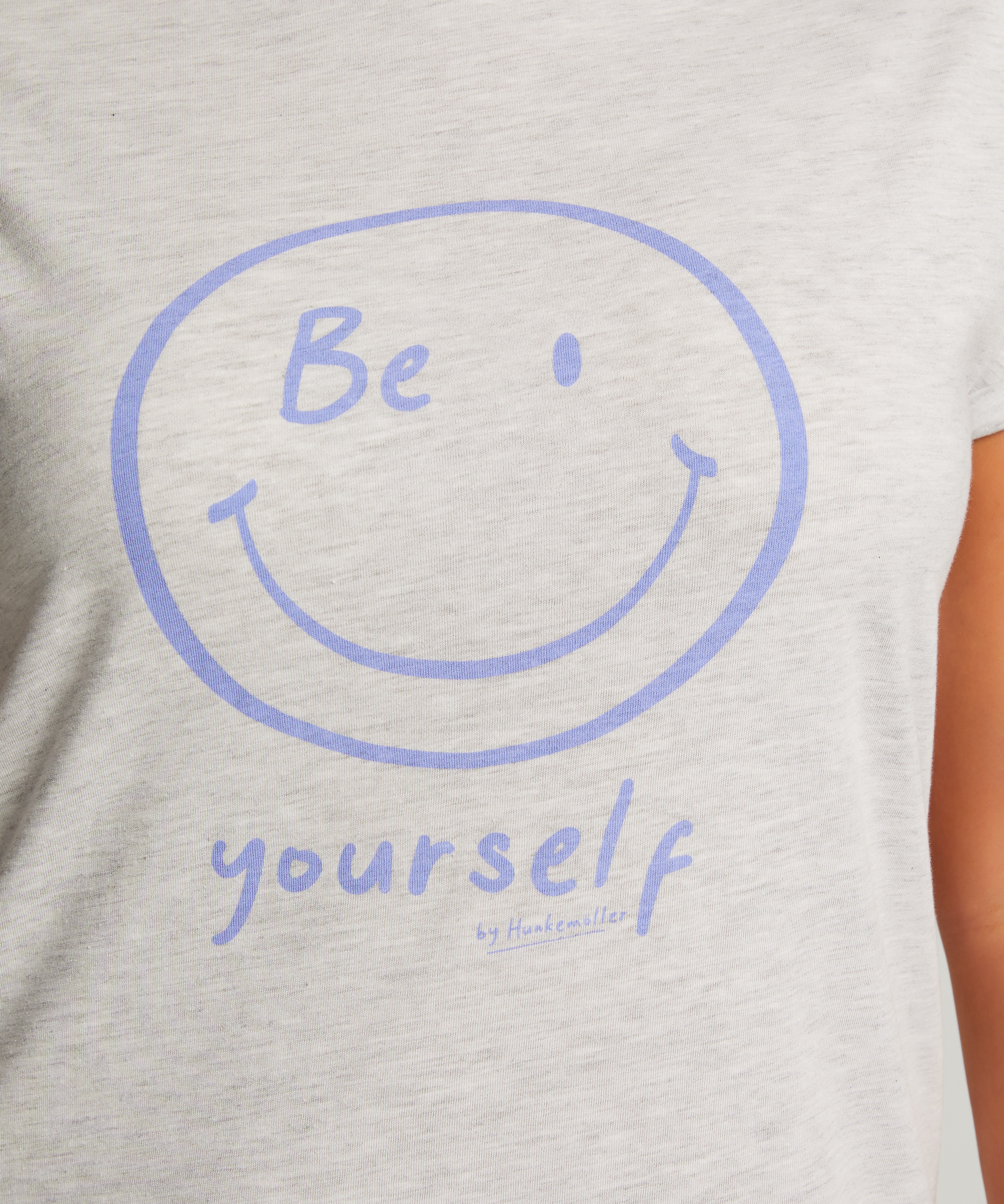 Nattskjorte med rund hals, Gr&aring;, main