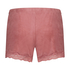 Velvet lace shorts, Rosa