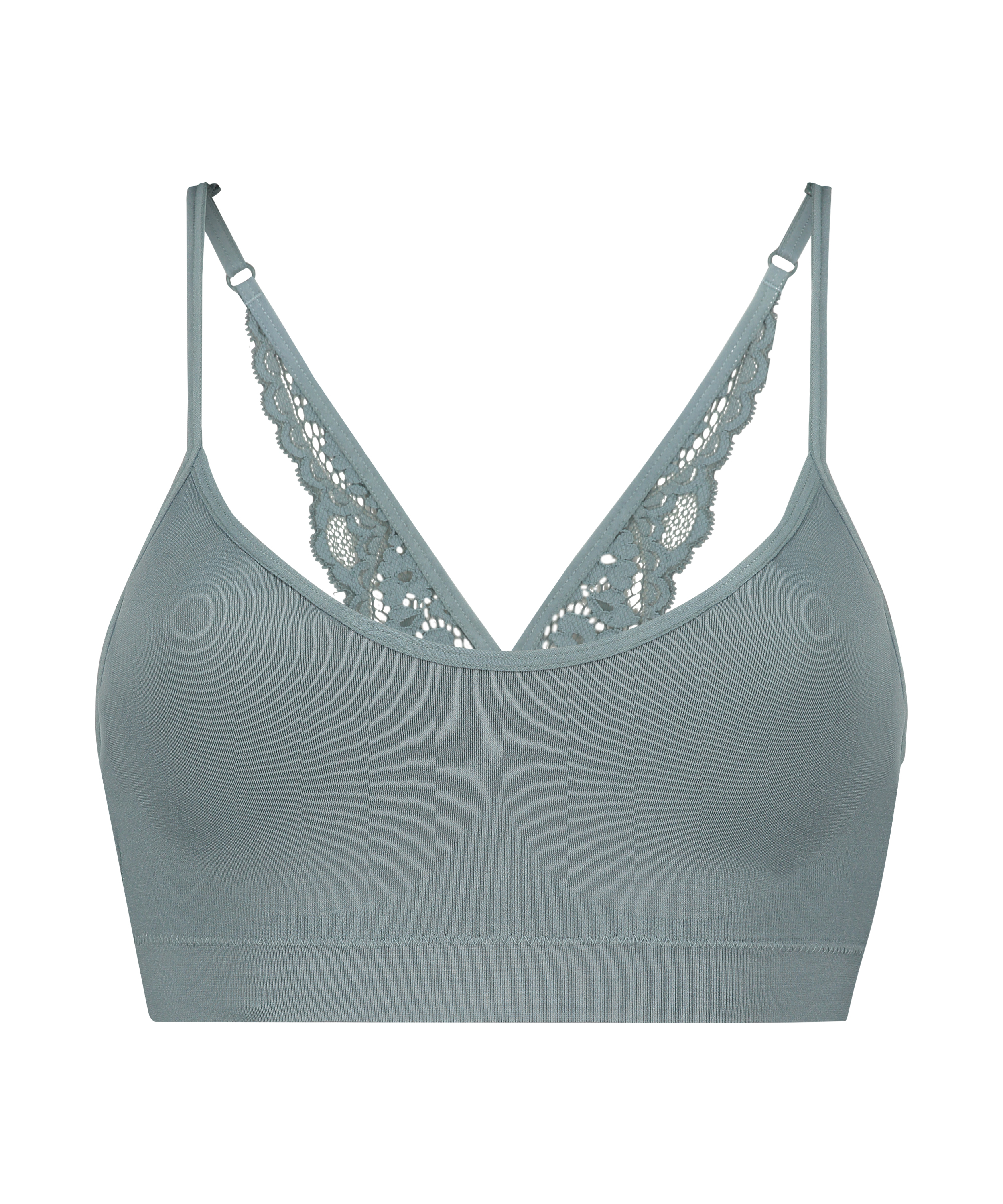 Rose sømløs bralette, Grønn, main