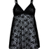 Darcy Babydoll i Blomsterblonde, Svart
