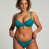 Høykuttet Bikini Underdel Relief, Grønn