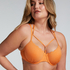 Bikinitopp Scallop Lurex, Oransje