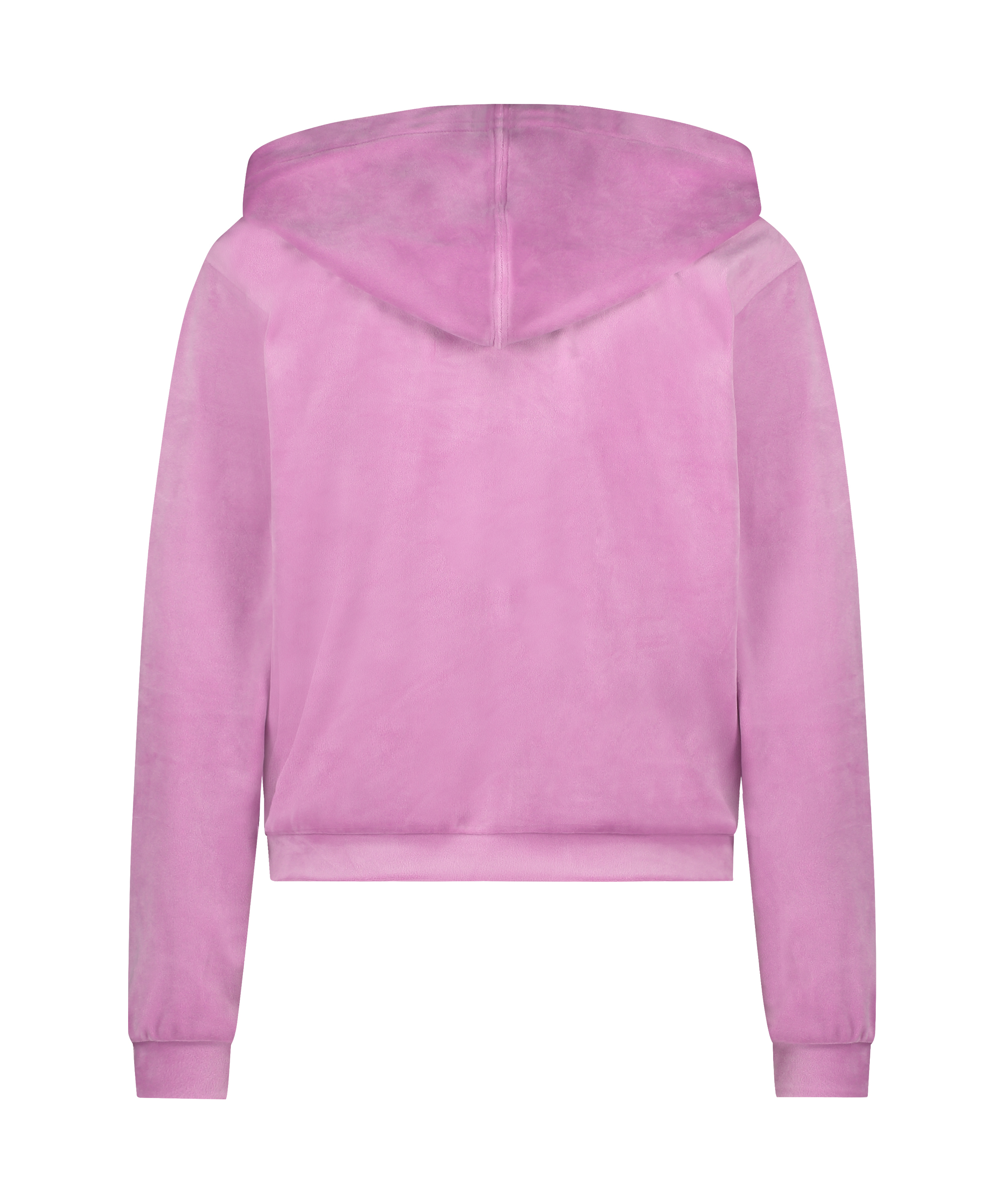 Hoodie jakke i velur, Rosa, main