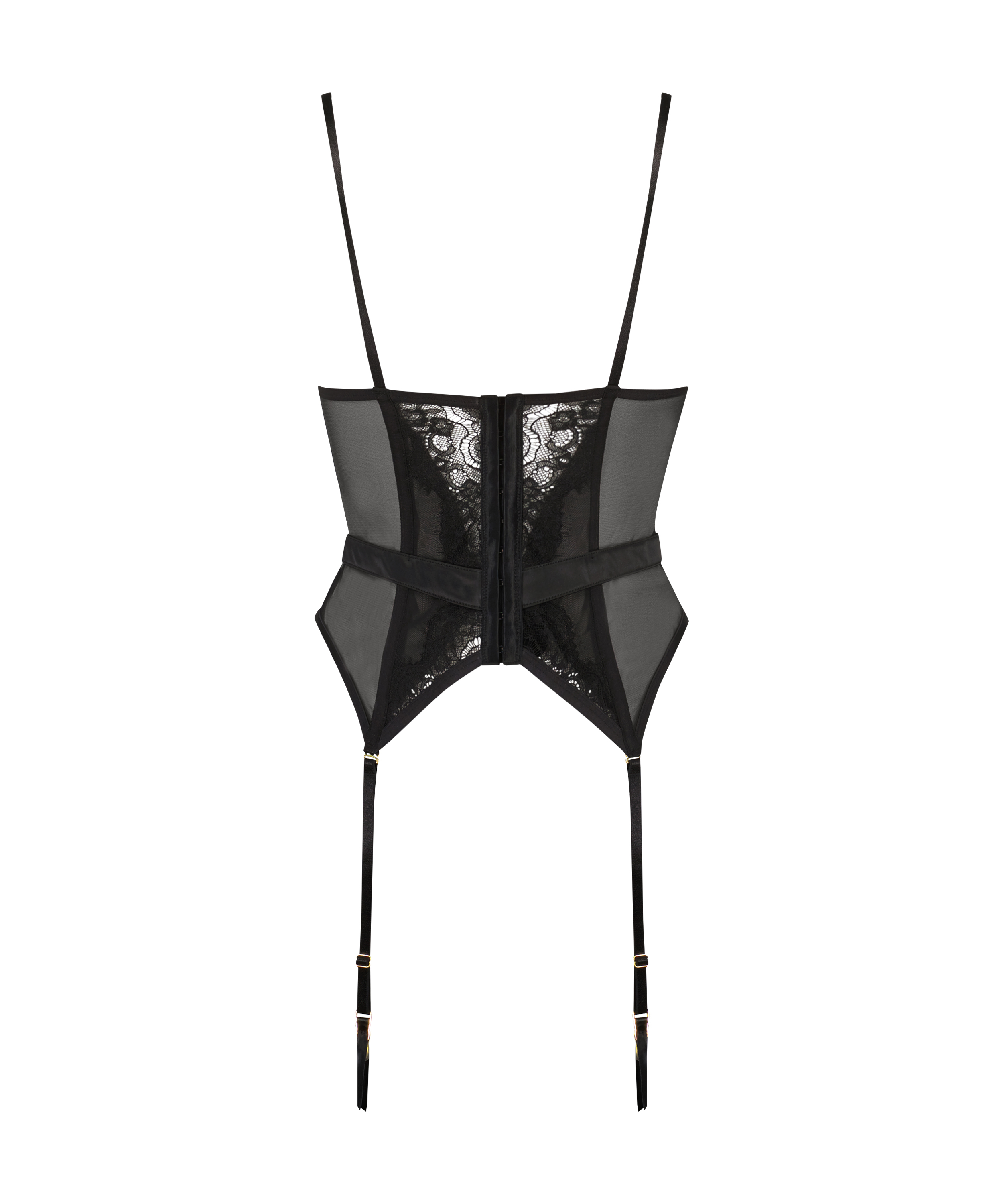 Private Bustier Elizabeth, Svart, main