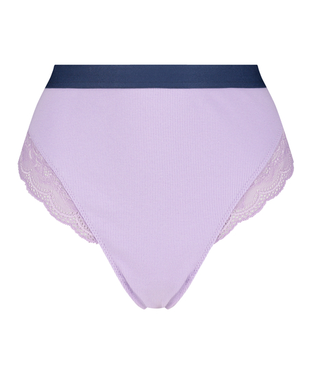 Glo up g-streng med h&oslash;y skj&aelig;ring, Bl&aring;