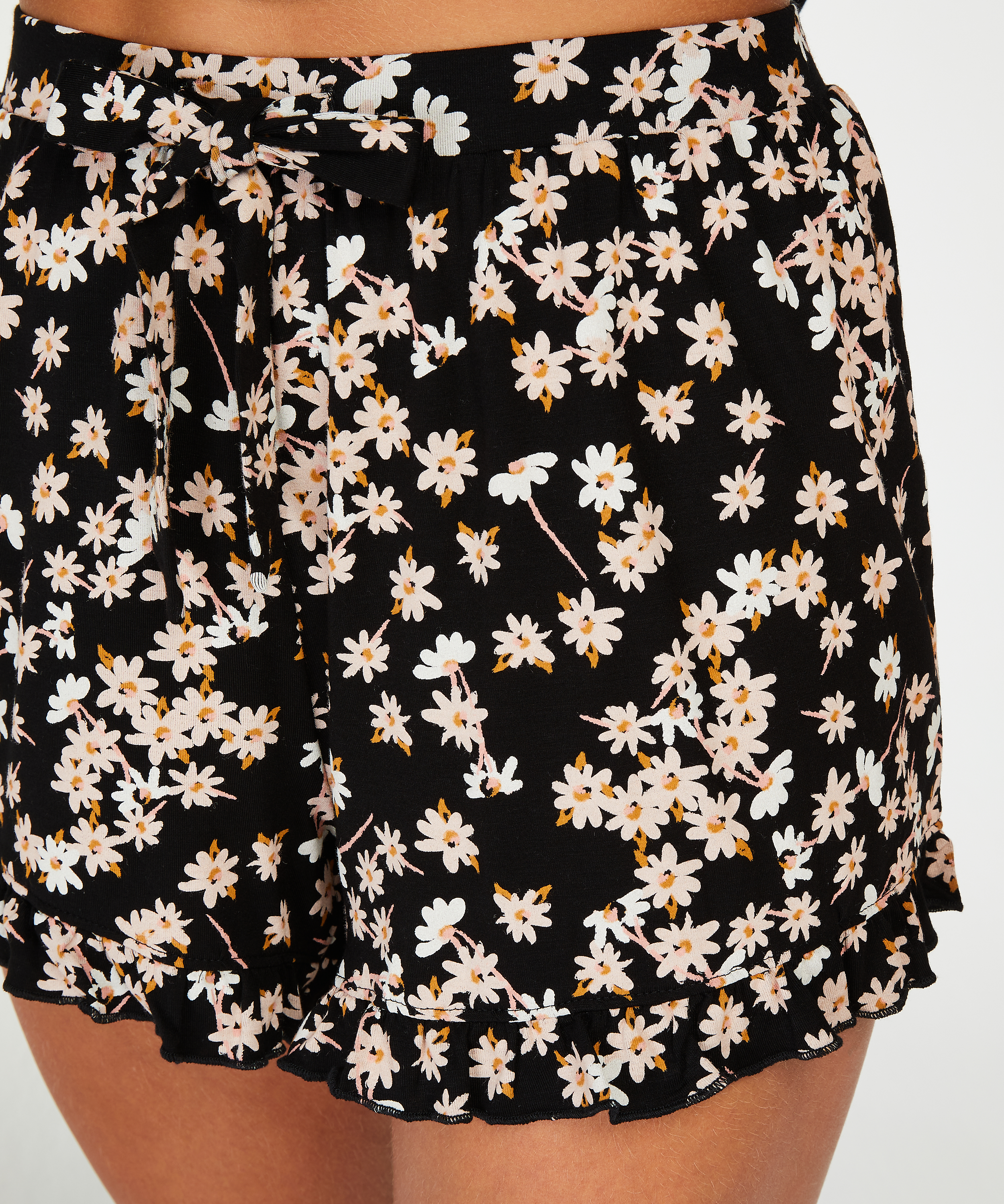 Kort pysjamassett, Svart, main