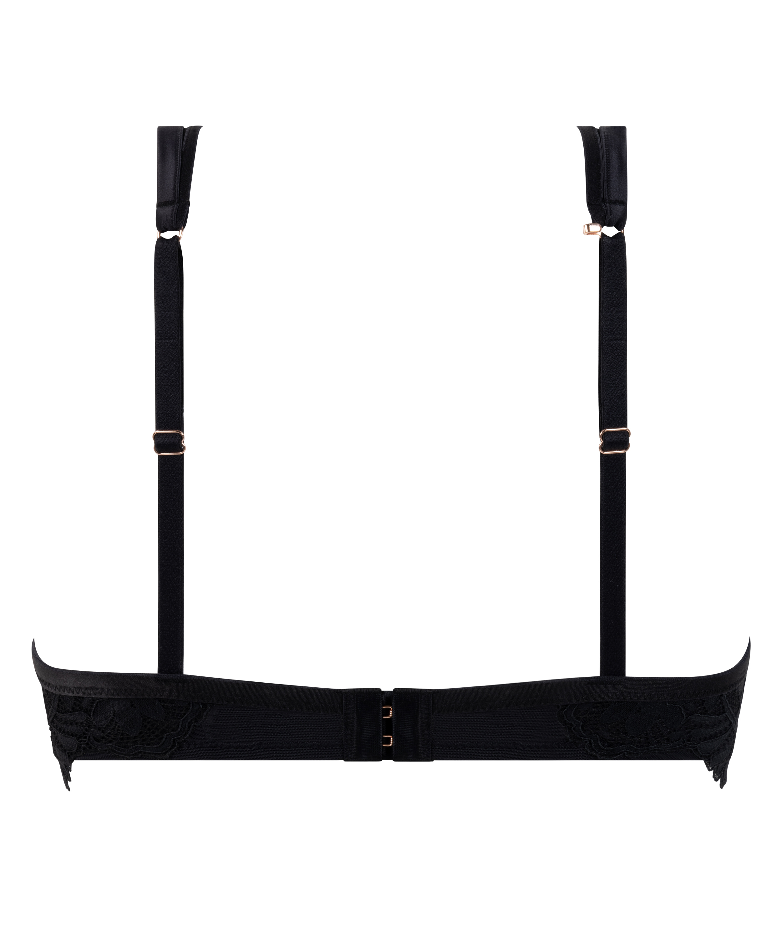 Poppy BH uten vattering med bøyler, Svart, main