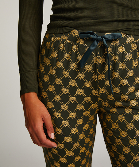 Pyjamabukser Jersey, Gr&oslash;nn