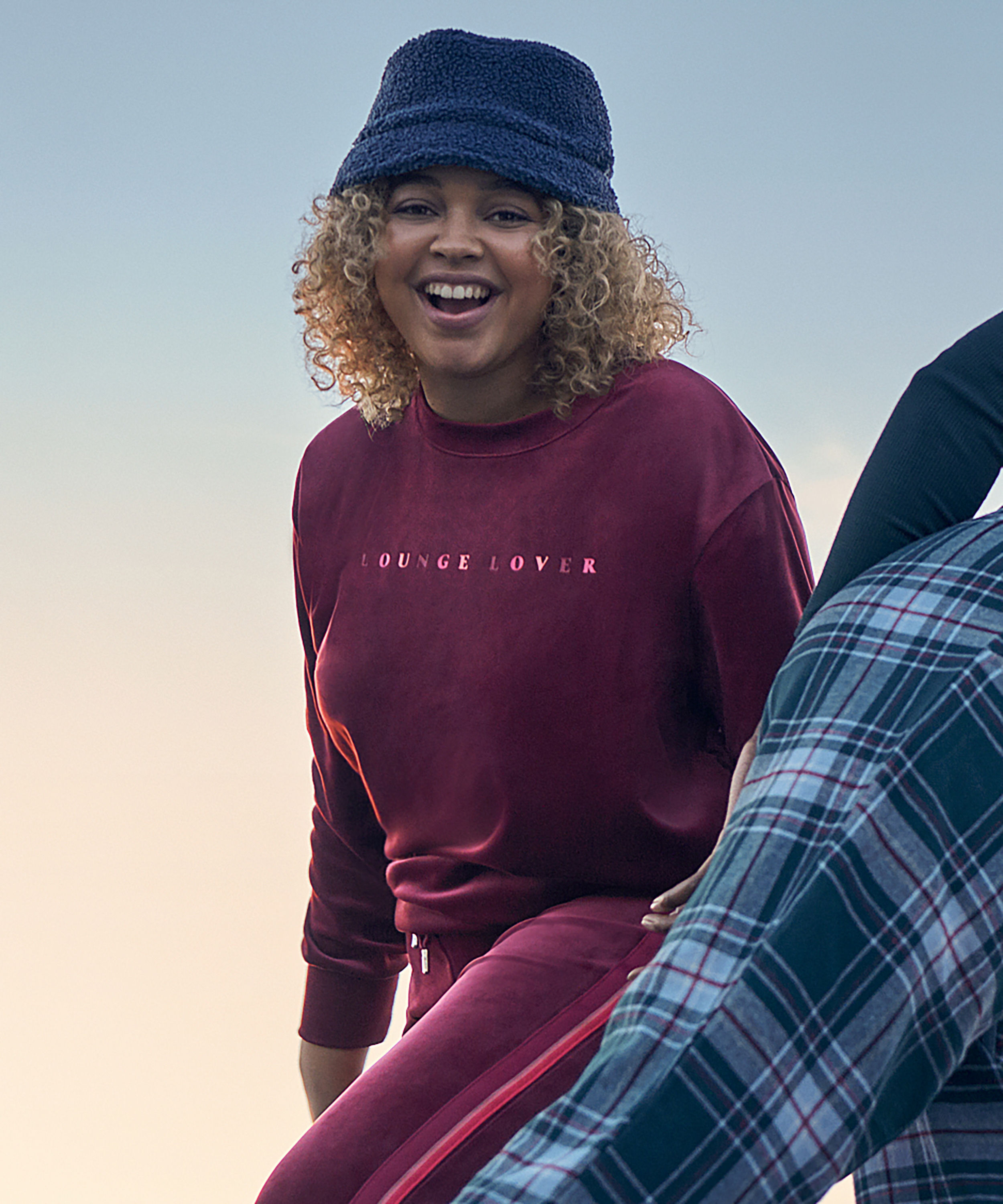 Langermet Velvet topp, R&oslash;d, main