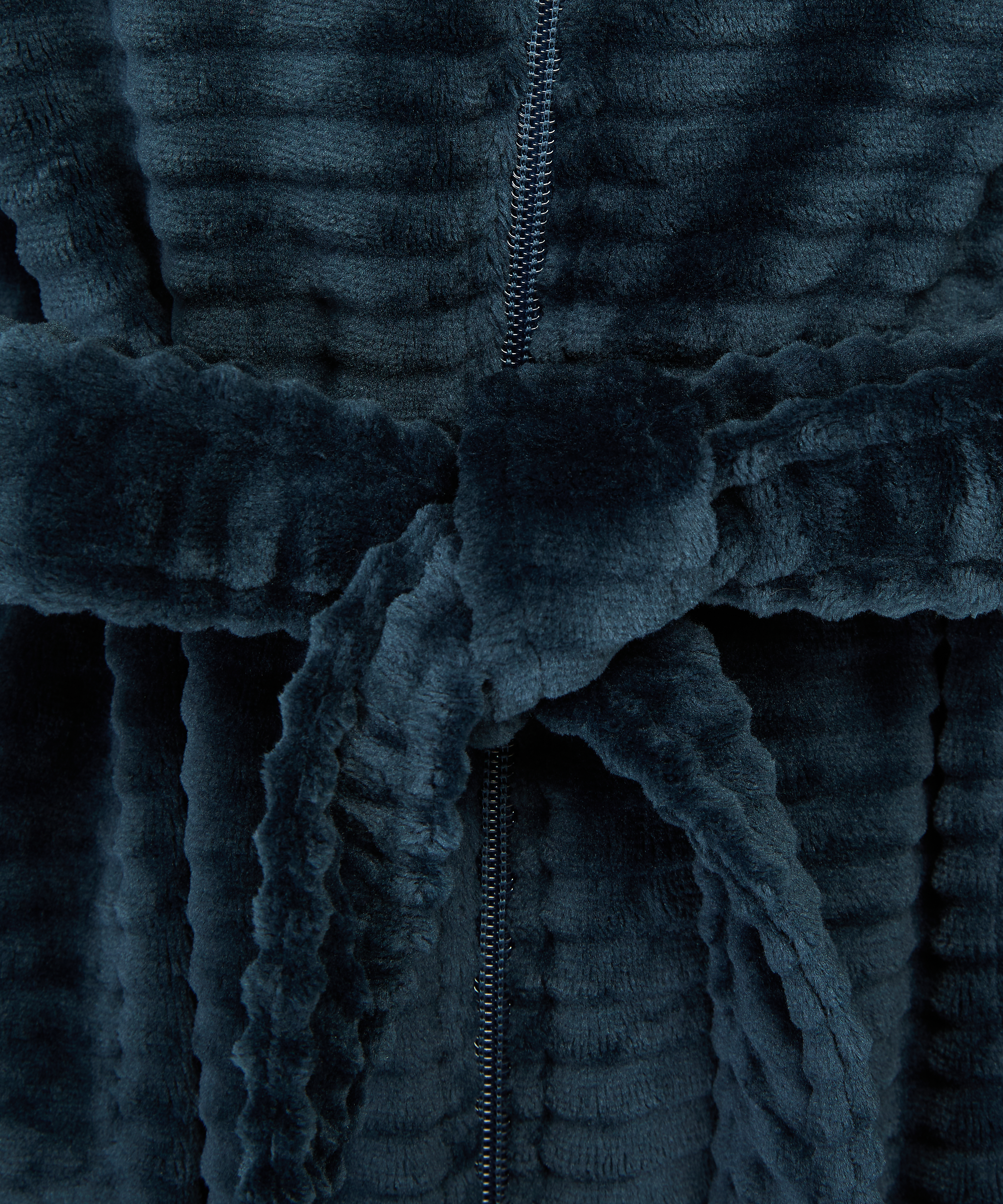 Badekåpe Zip Fleece, Blå, main