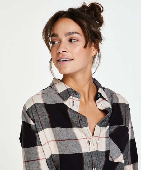 Langermet menshirt, Svart