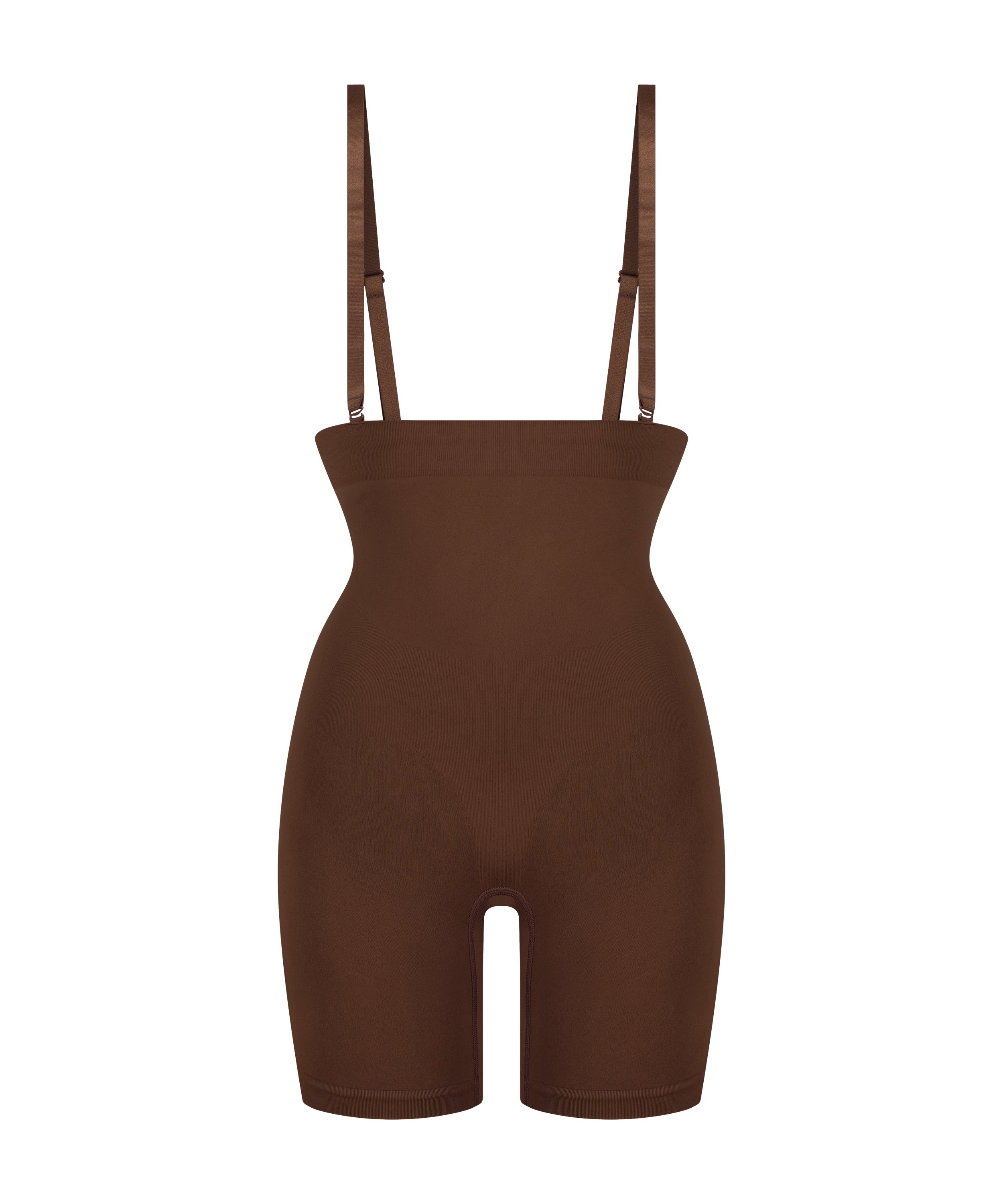 Sømløs slankende lår, Brun, main