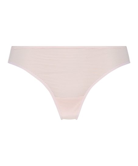 Usynlig thong i stripemesh, Rosa
