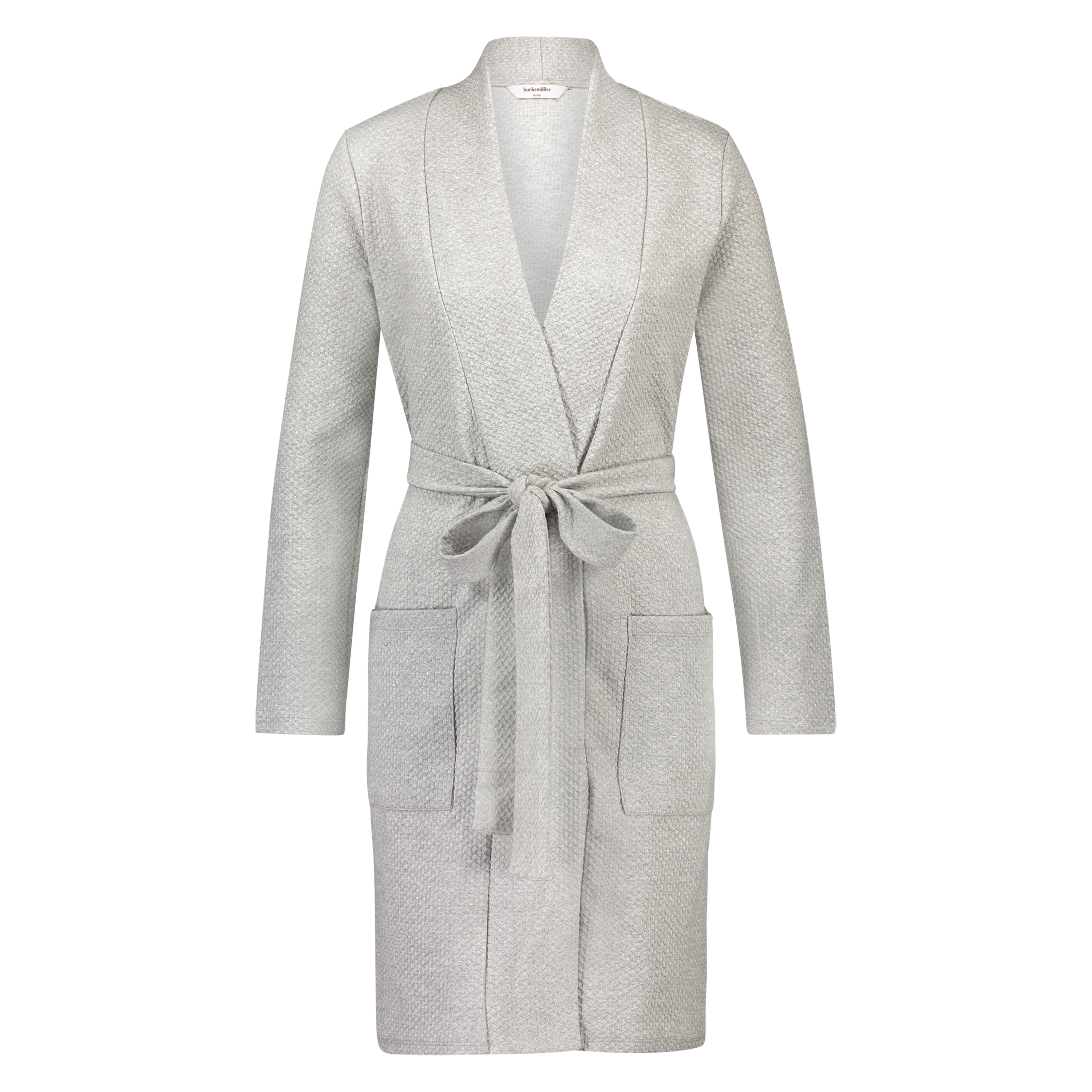 Jersey Bathrobe, Grå, main