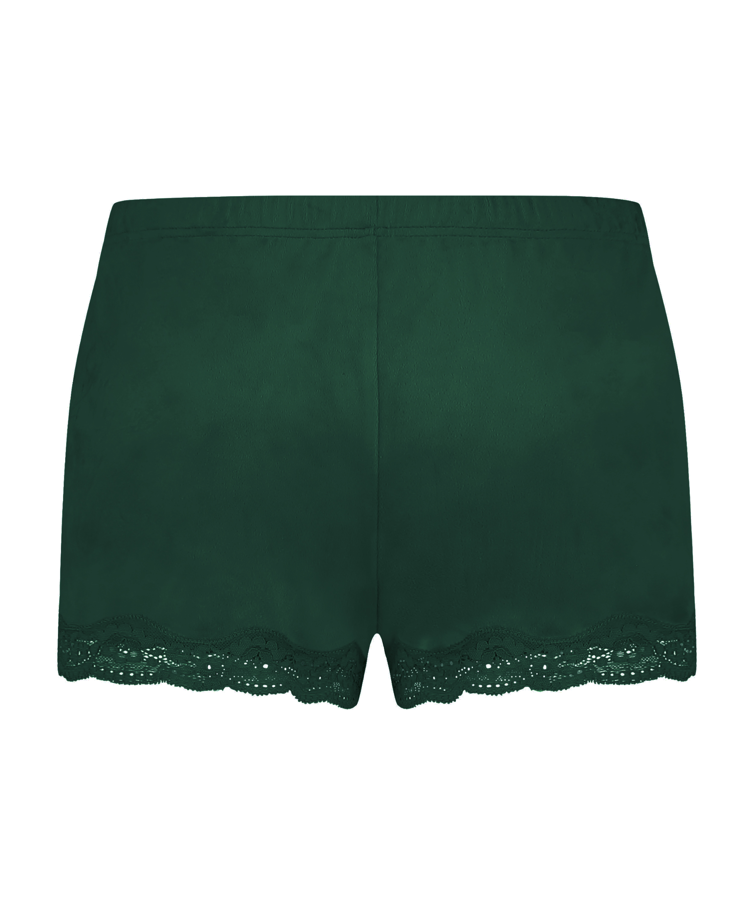 Velvet lace shorts, Gr&oslash;nn, main