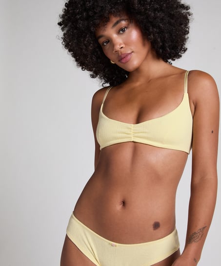 Pointelle Bralette, Gul