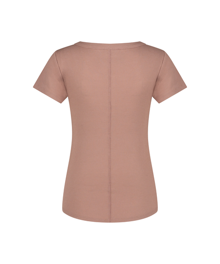 Pysjamatopp Henley, Brun