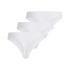 3-pakning Invisible lace back  g-streng, Hvit