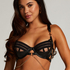 Uvattert bh med bøyle Domantrix, Svart