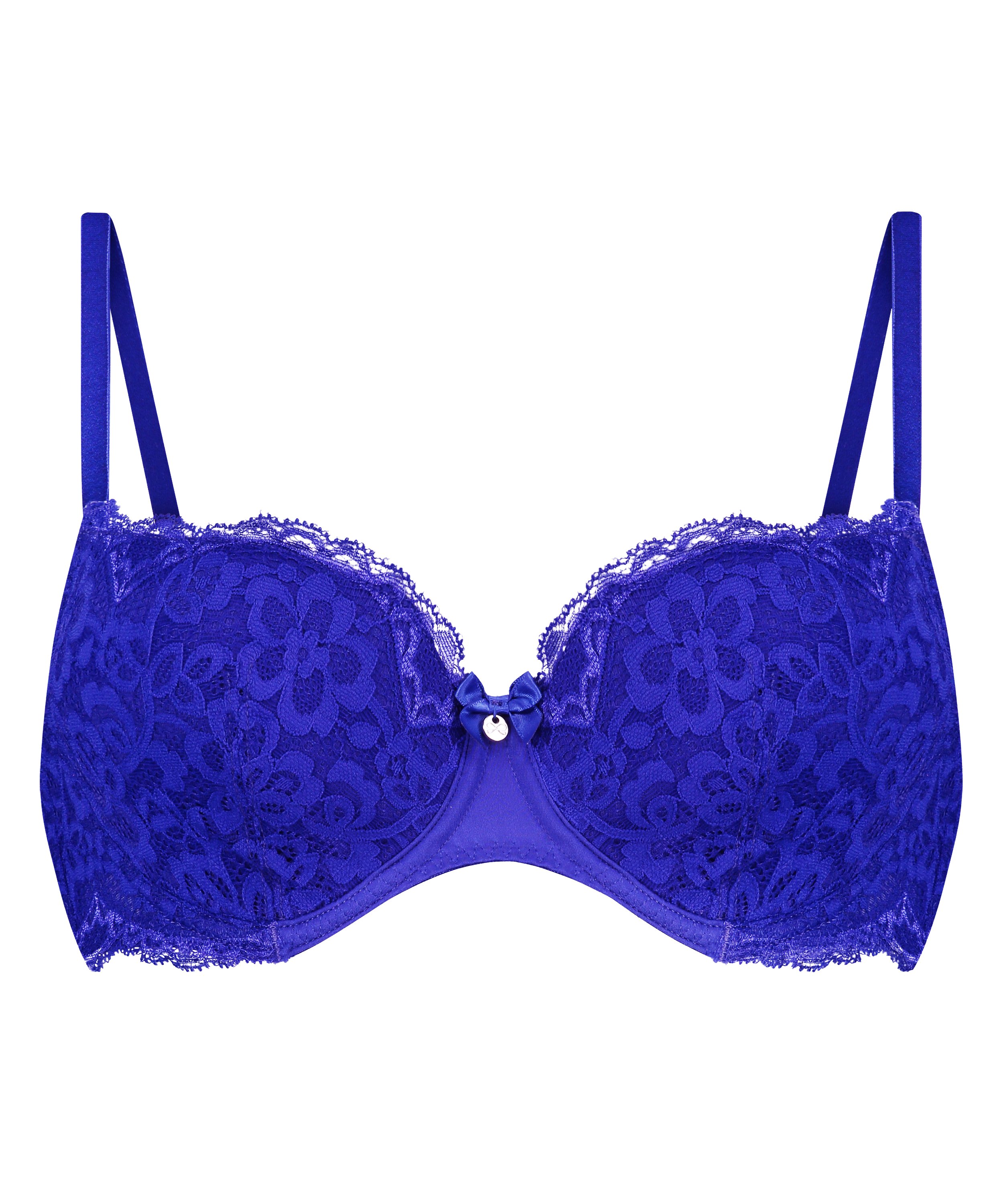 ﻿Vattert bh med bøyle Marine, Blå, main