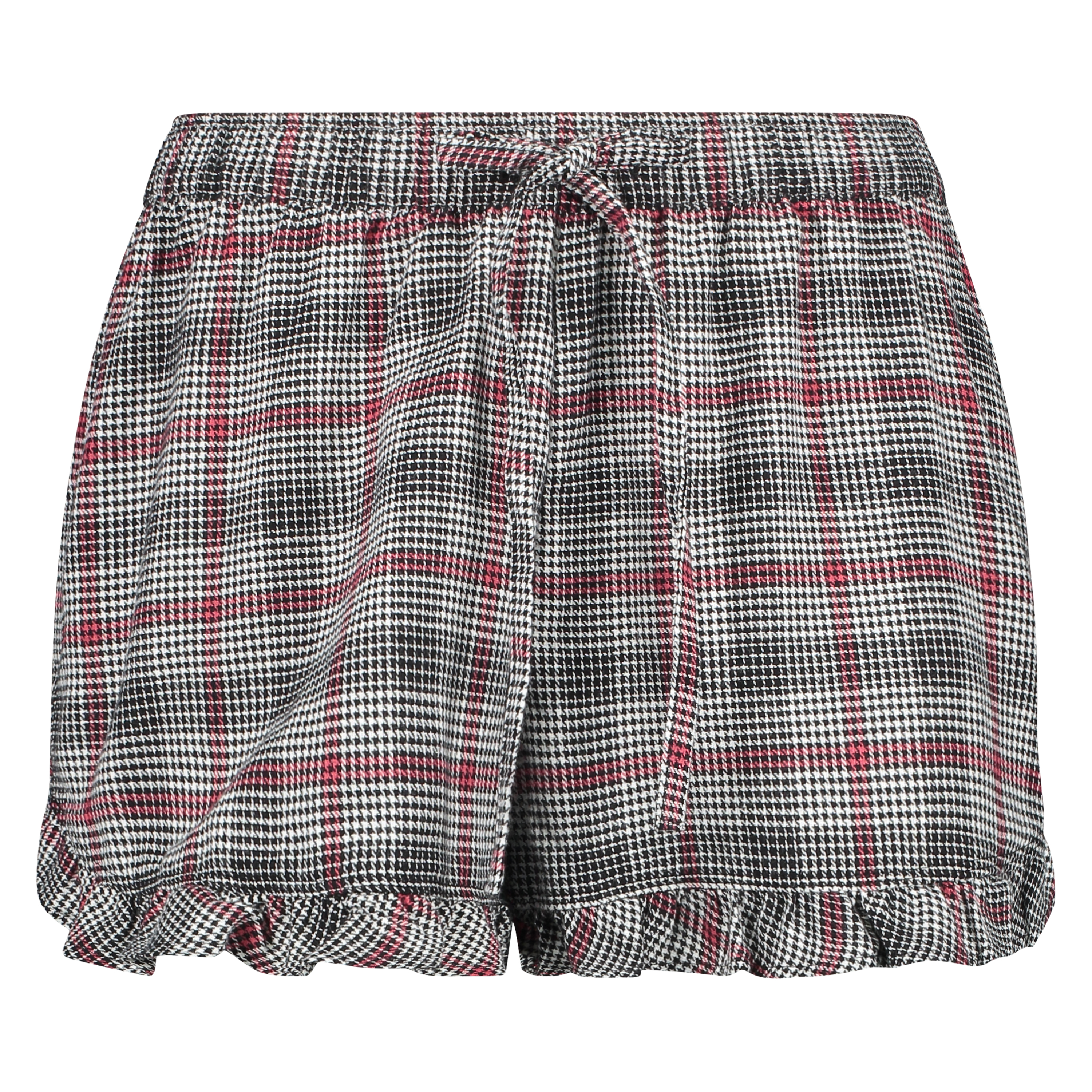 Twill Check pysjamasshorts, Gr&aring;, main