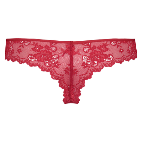 Invisible g-streng Lace Back, Rød