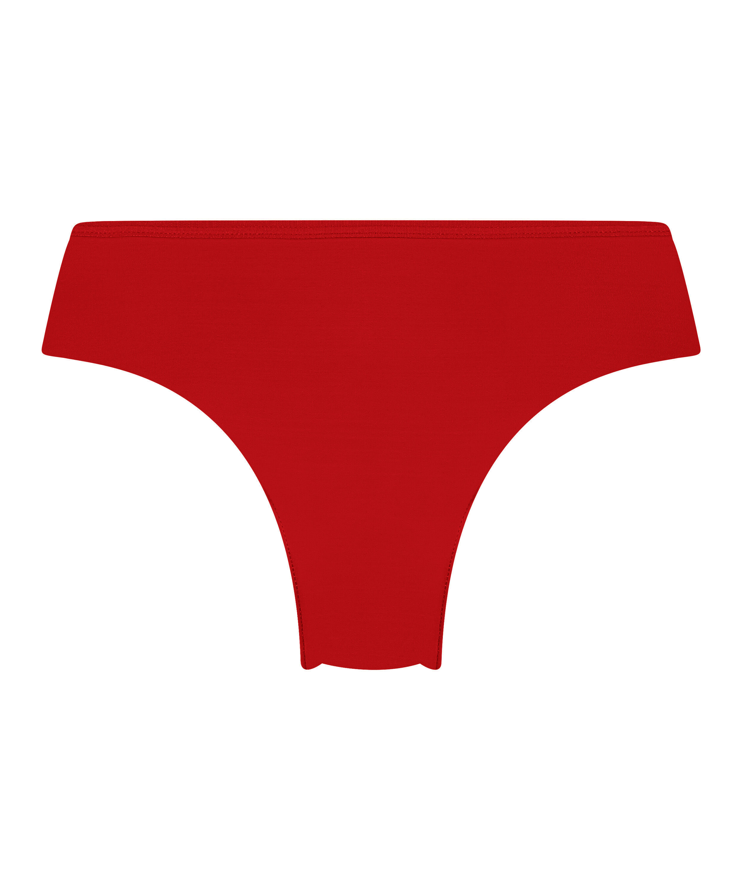 Invisible brasiliansk truse Lace Back, R&oslash;d