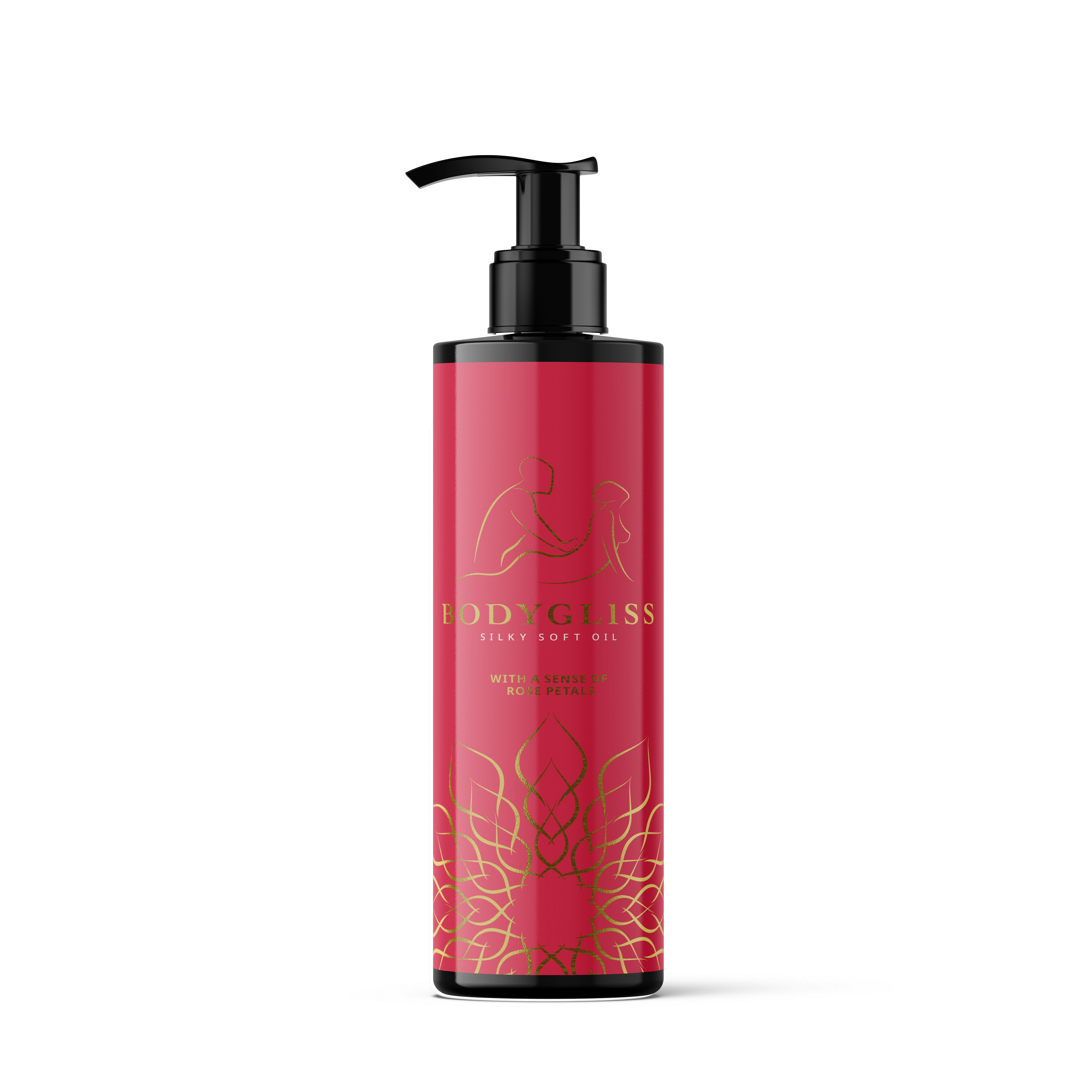 BodyGliss - Massasjeolje, roseblader 15 ml, Rød