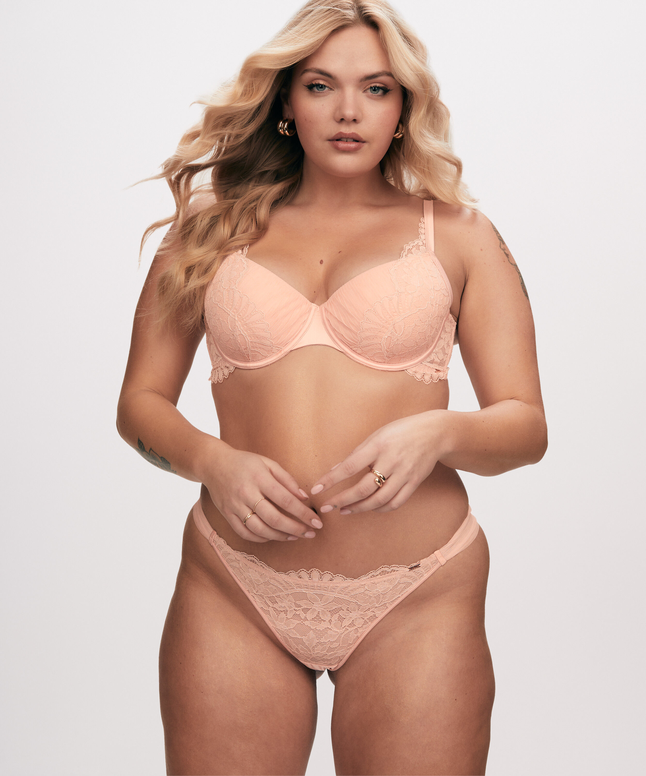 Polstret spile-BH Antonia, Rosa