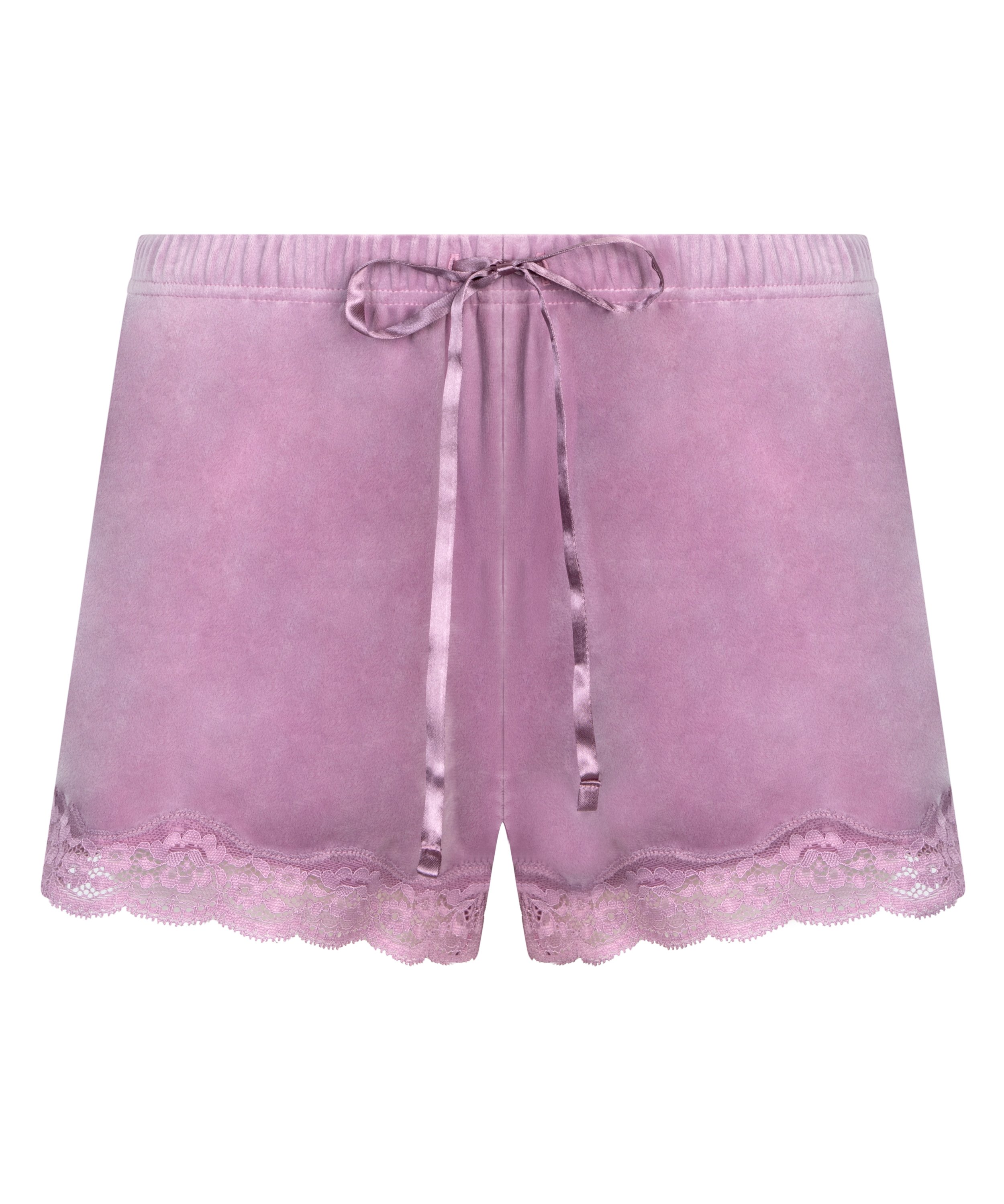 Velvet lace shorts, Lilla, main