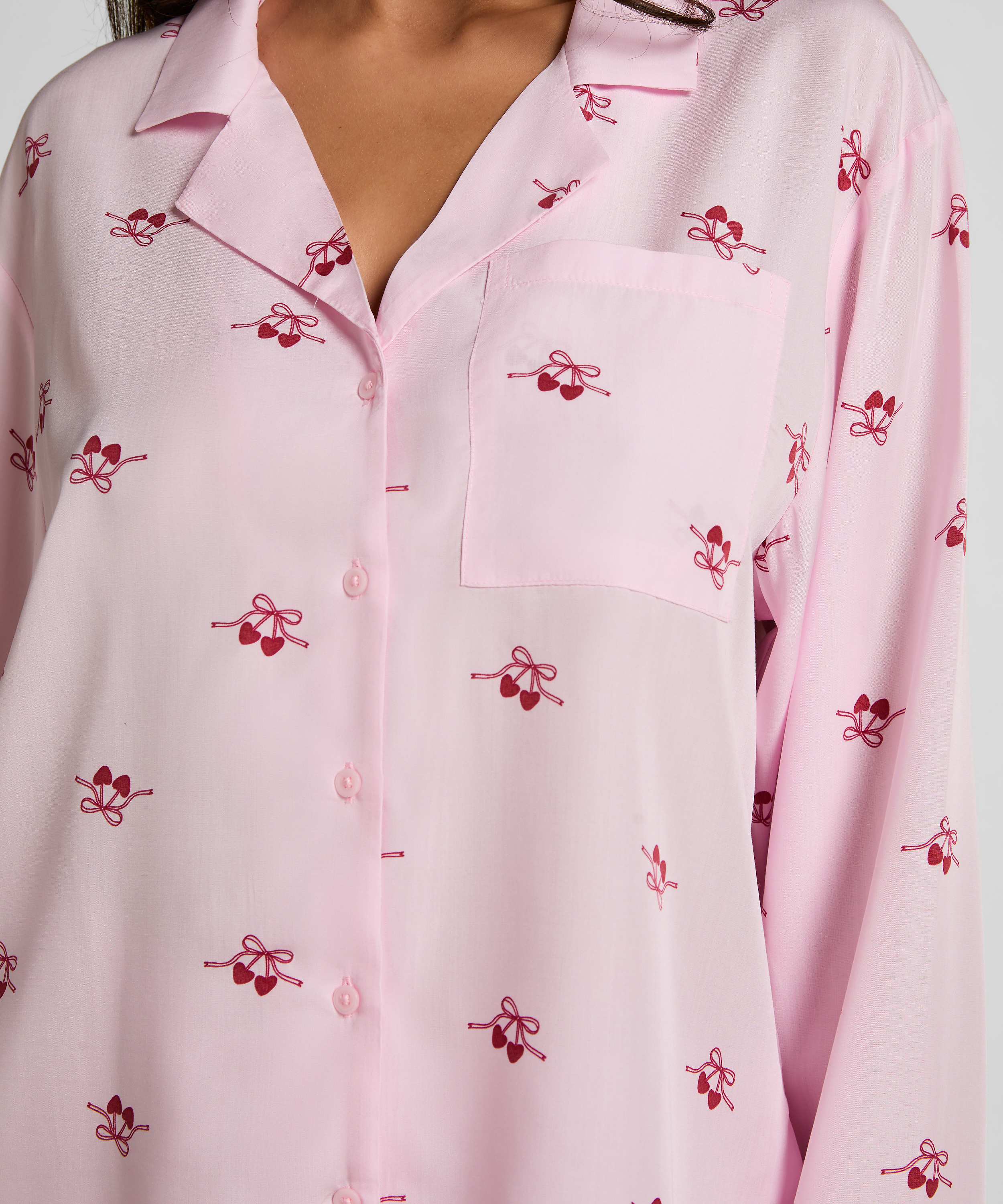 Jacket Woven Cherry, Rosa, main