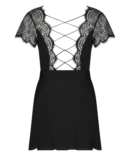 Coco satengkimono, Svart