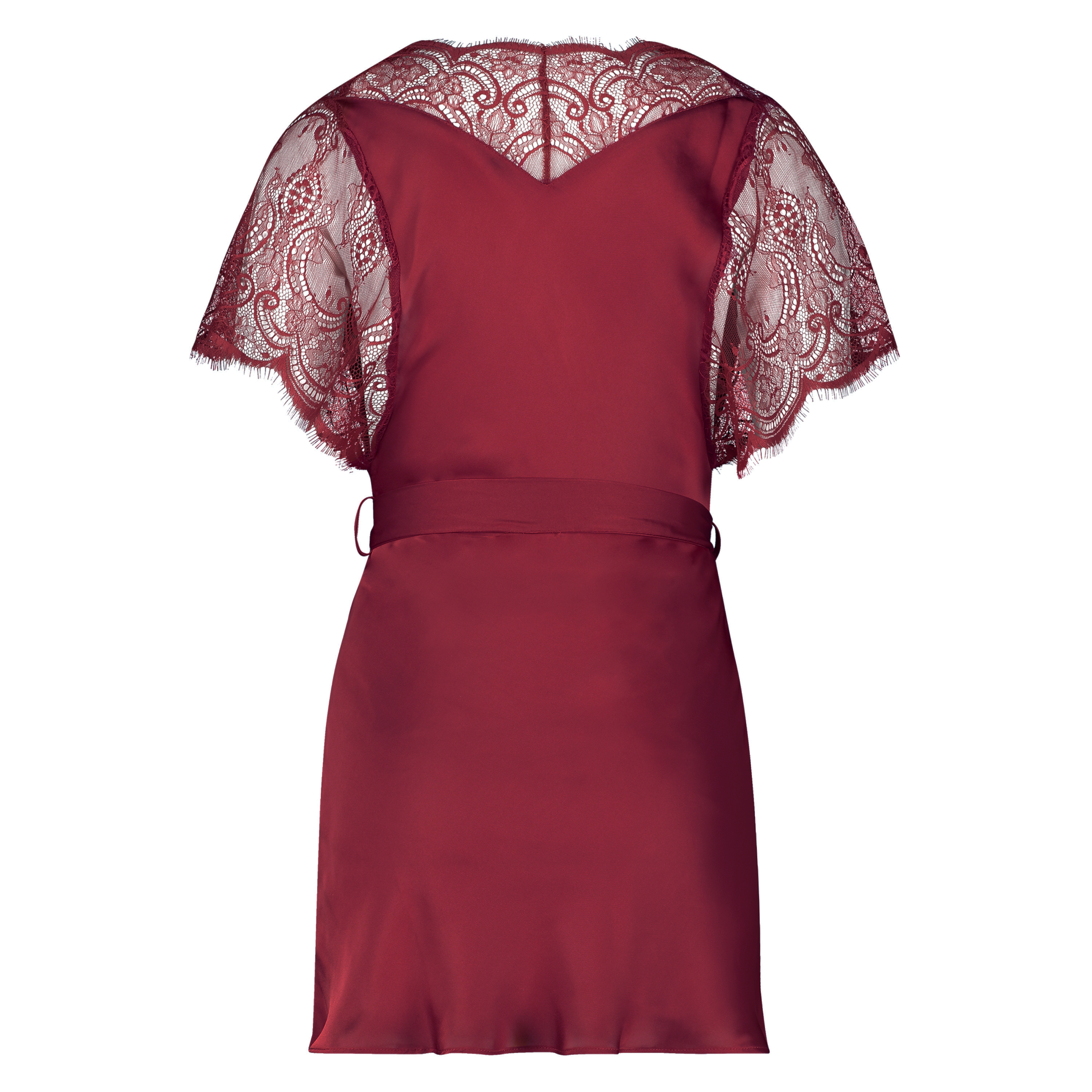 Cap Sleeve kimono, Rød, main