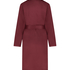 Satin fleece badekåpe, Rød