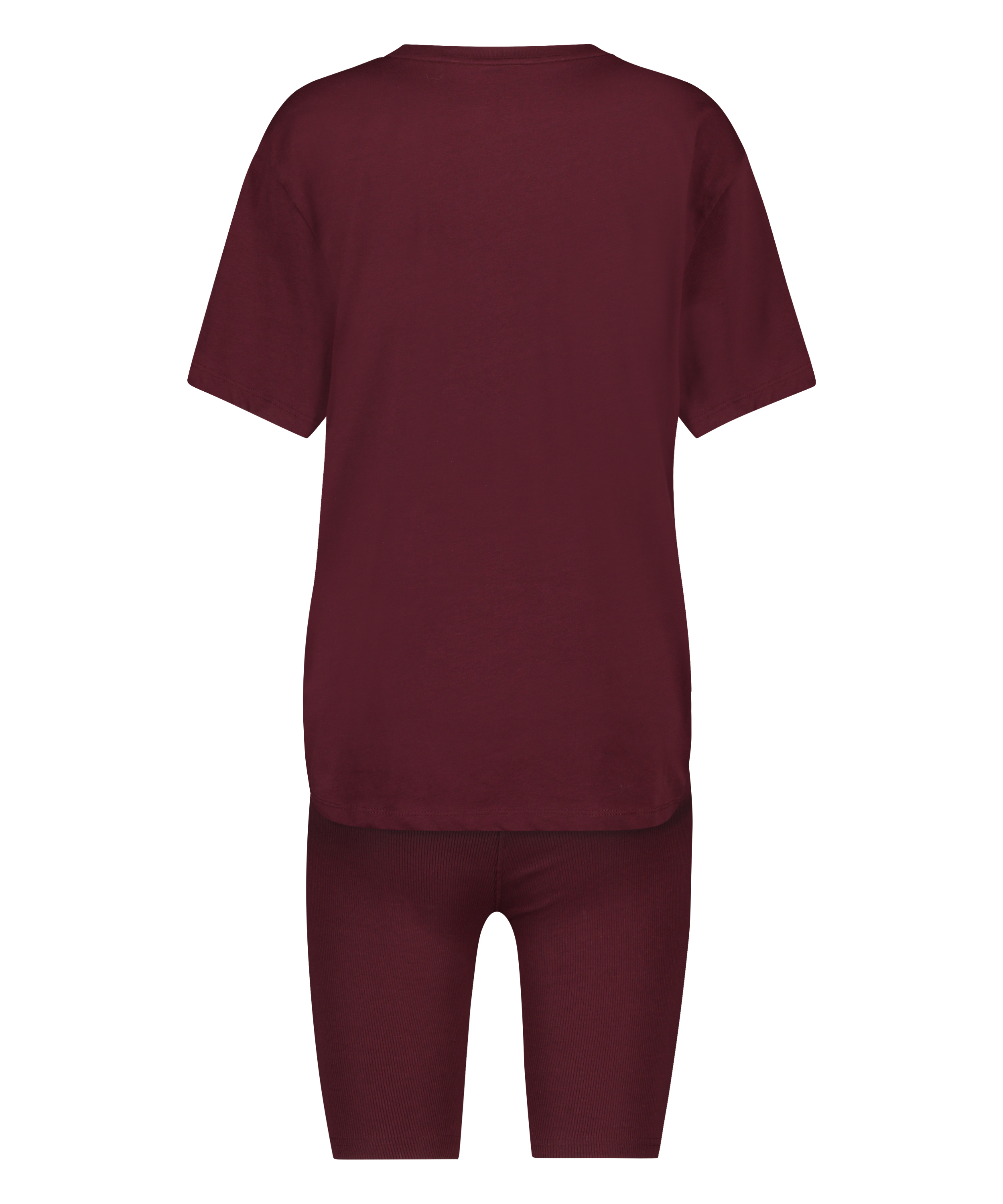 Biker kort pysjamassett, R&oslash;d, main