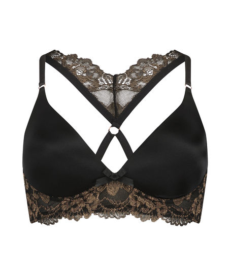Lexi fôret bh uten bøyle, Svart