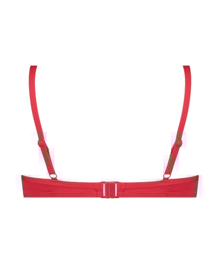 Uvattert bikinitopp med spiler Scallop, Rosa