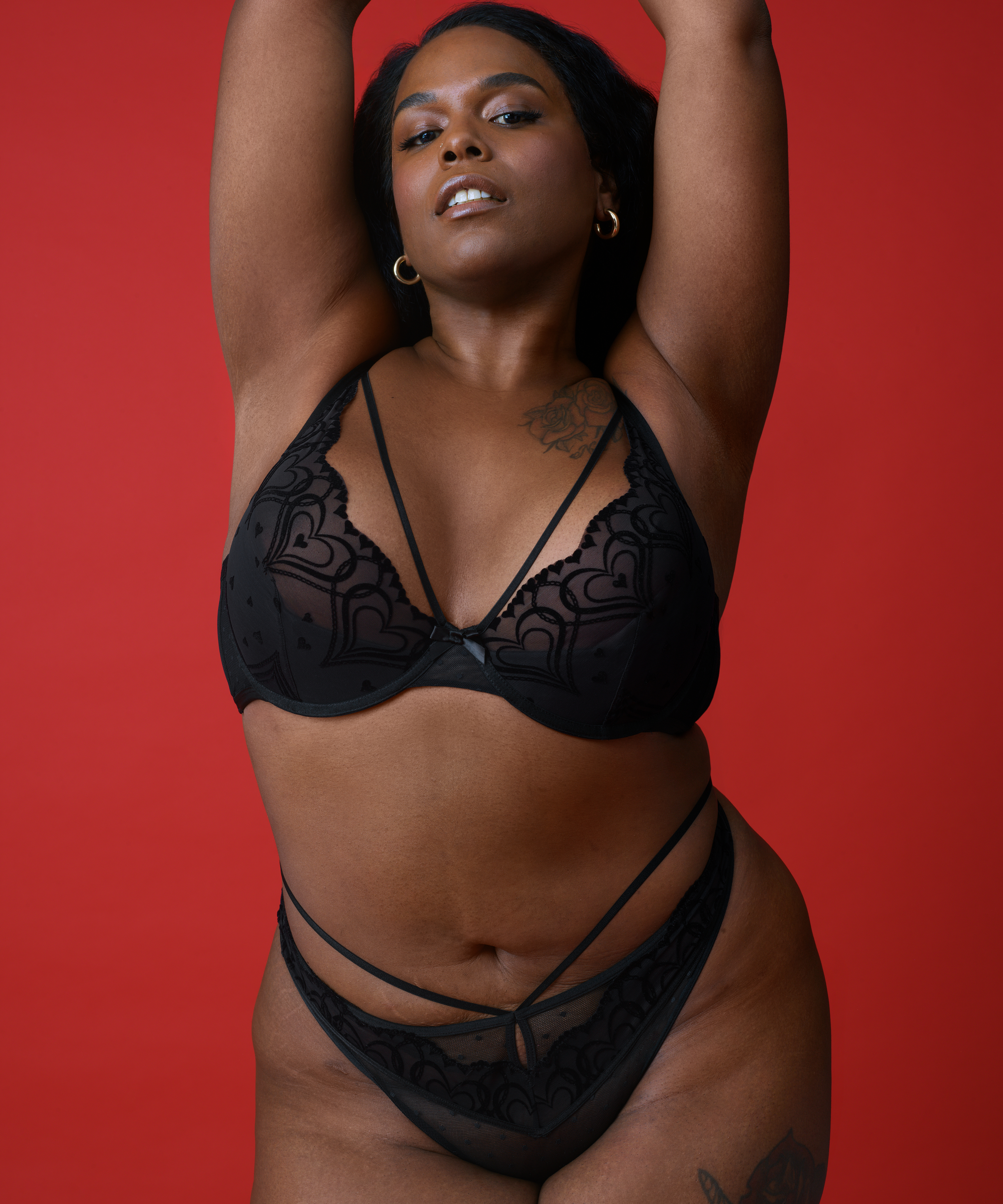 G-streng Pippa, Svart, main