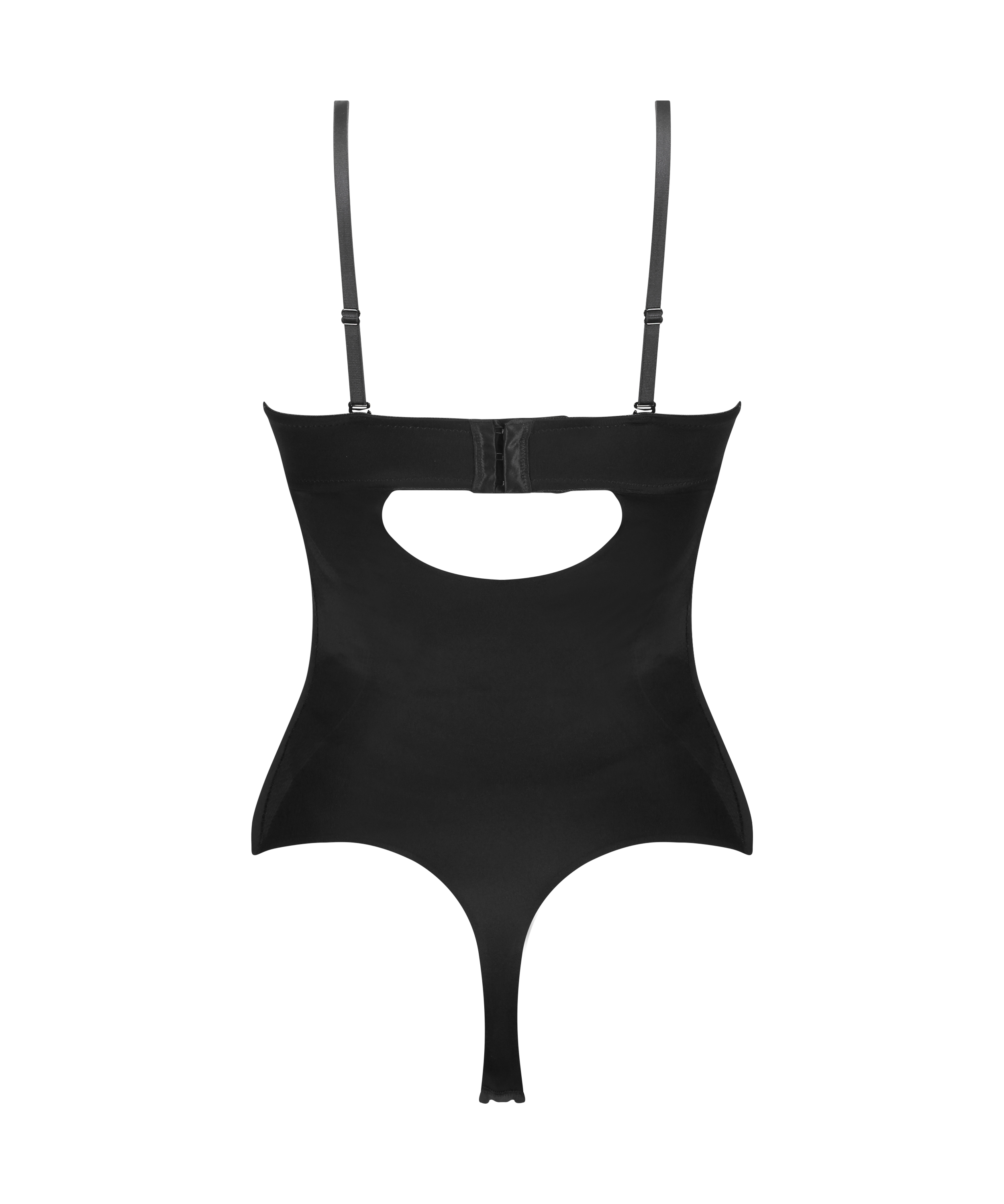 Skulpterende body med forete skåler, Svart, main