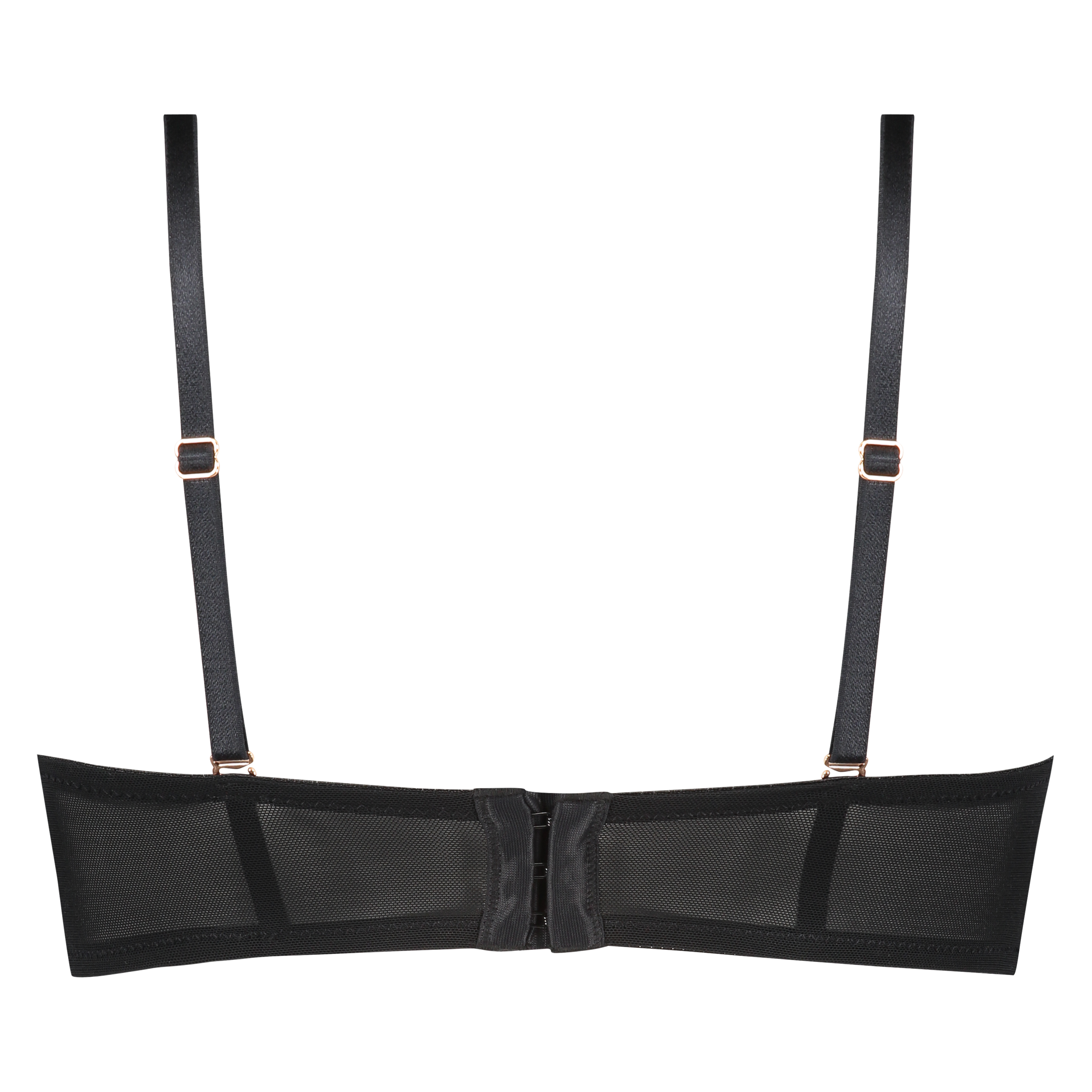Mara foret stroppefri BH med bøyle, Svart, main