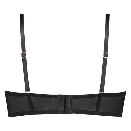 Mara foret stroppefri BH med bøyle, Svart