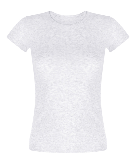 Pointelle topp, Grå