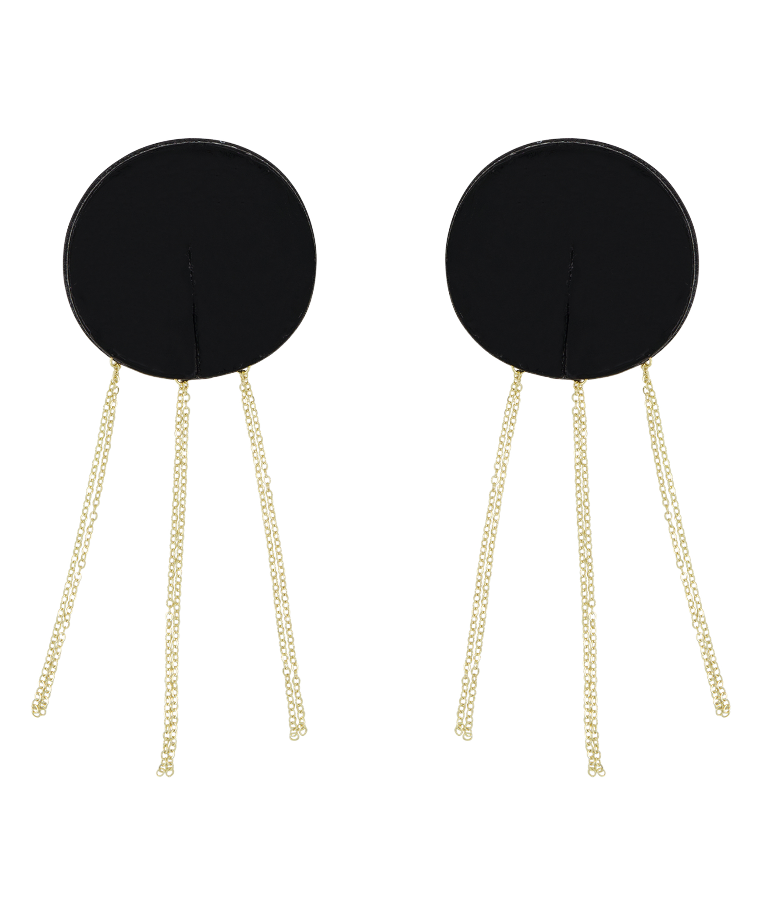 Diamantkjeder til brystvortedeksler, Svart, main